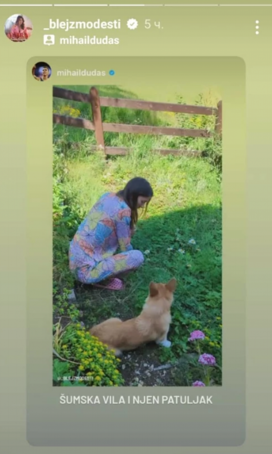 GAGIJU JOVANOVIĆU ZET SREDIO DVORIŠTE Ćerka poznatog glumca snimila dečka, on skinuo majicu, pa vredno radio (FOTO)