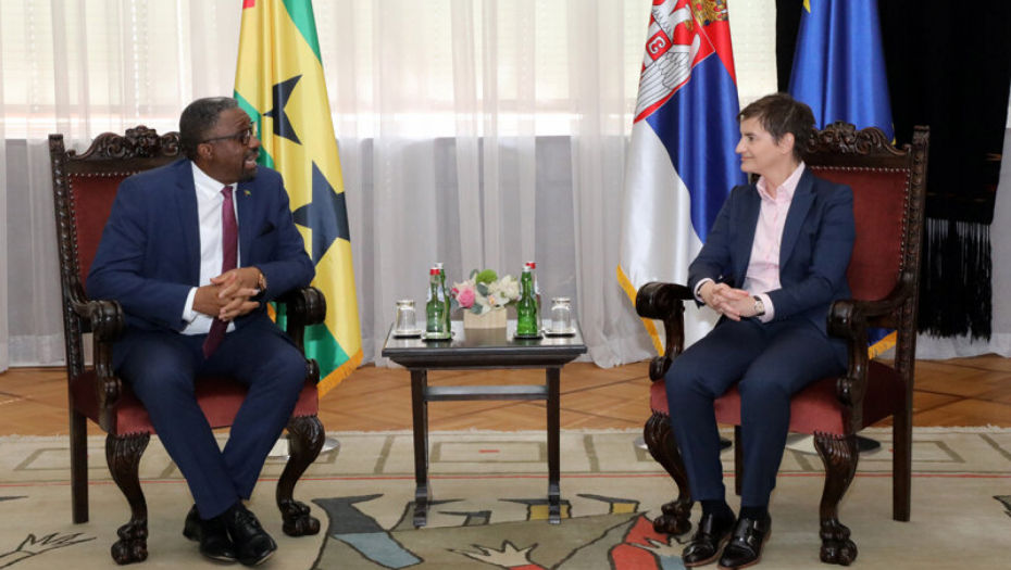 Premijerka Brnabić se sastala sa premijerom Republike Sao Tome i Prinsipe