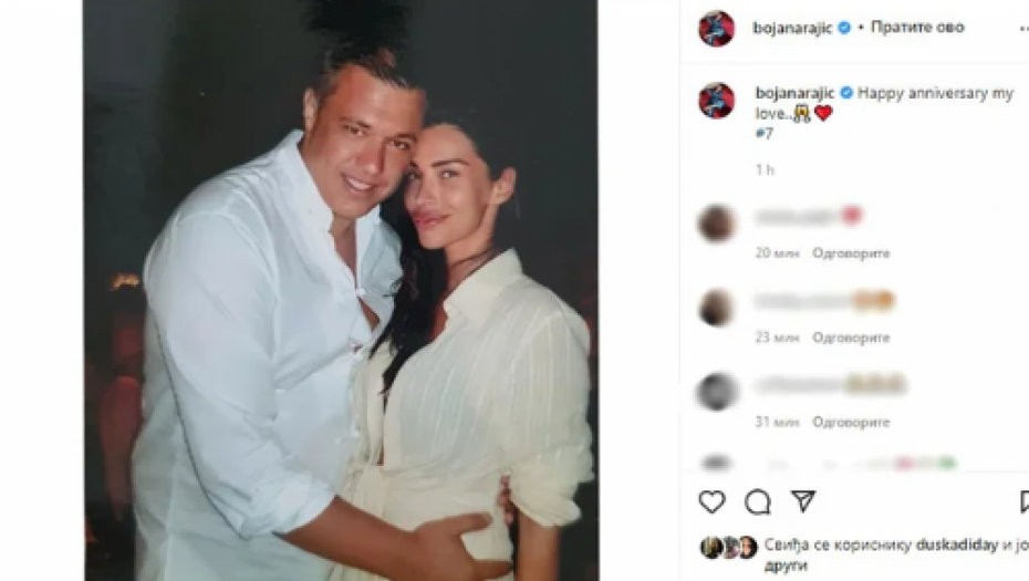 BIVŠA MANEKENKA OBJAVILA EMOTIVNU PORUKU Njena fotografija sa suprugom oduševila je javnost, danas im je važan dan (FOTO)