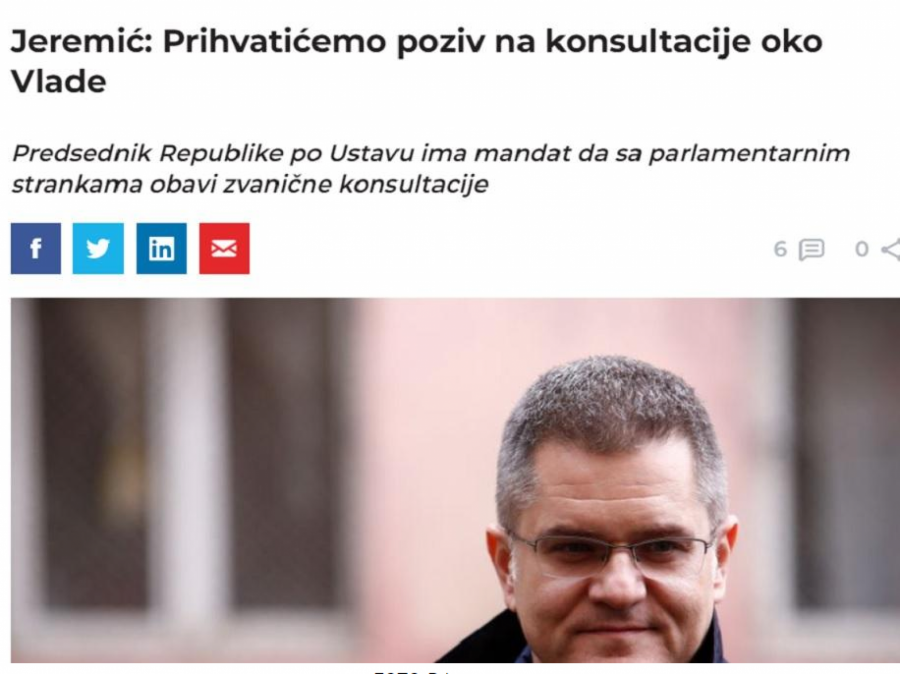 CIRKUS KOD JEREMIĆA Aleksić: Idemo kod Vučića; Narodna stranka: Ne idemo!