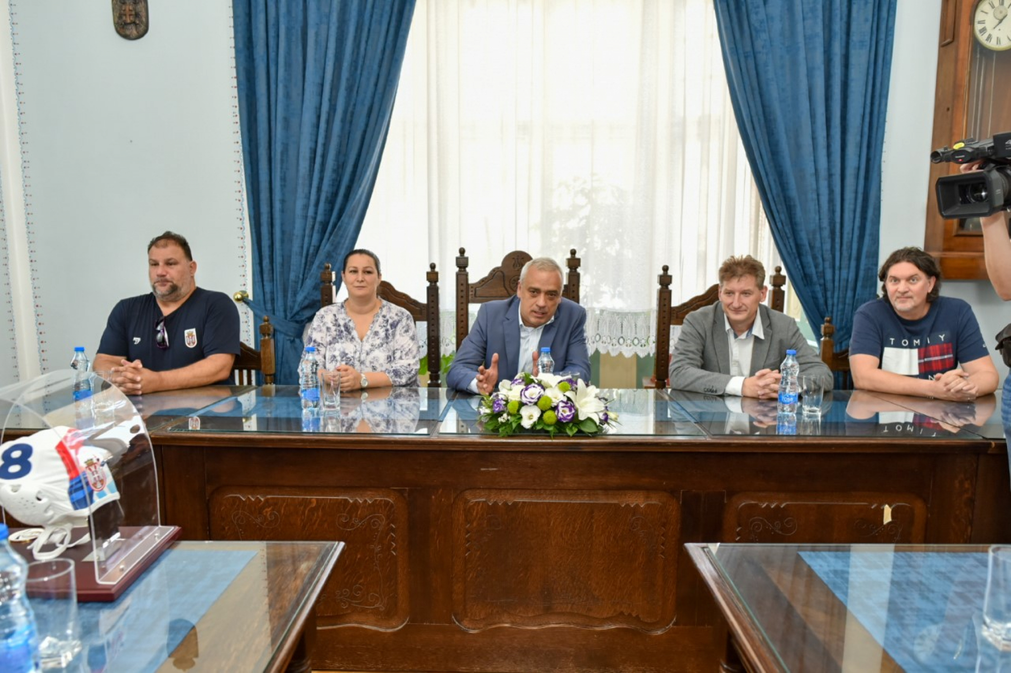 Gradonačelnik Subotice Stevan Bakić primio seniorsku vaterpolo reprezentaciju Srbije