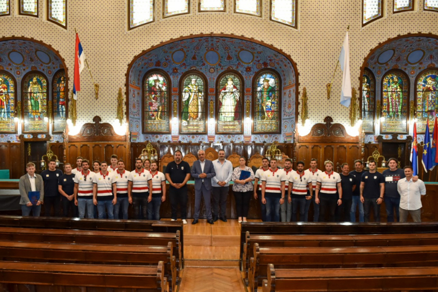Gradonačelnik Subotice Stevan Bakić primio seniorsku vaterpolo reprezentaciju Srbije