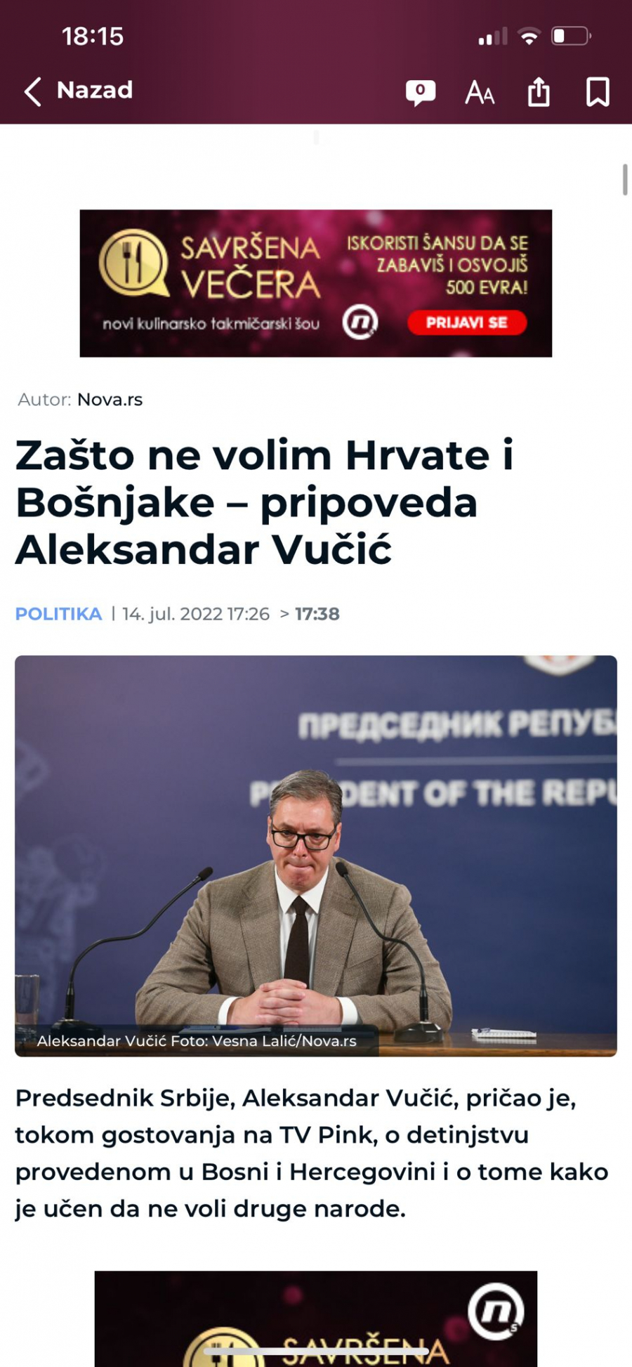 NA NOVA S NIŠTA NOVO Opet su lagali i izvrtali Vučićeve reči (FOTO)