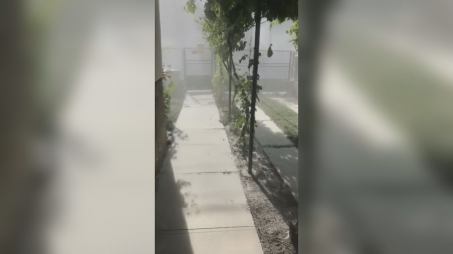 ZABELELO SE KAO USRED ZIME! Građani Čačka: Ceo voćnjak i dvorište su beli, čudo neviđeno! (FOTO/VIDEO)