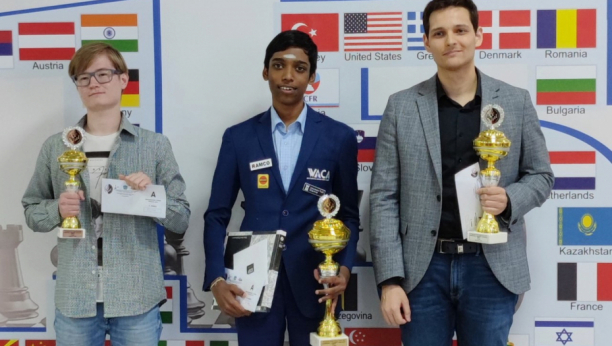 PRAGNANANDHA OSVOJIO PARAĆIN Predke pobedom nije uspeo da sustigne vodećeg, naši solidni