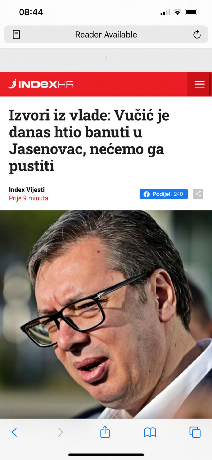 VUČIĆU ZABRANILI PRIVATNU POSETU JASENOVCU Ustaške vlasti Andreja Plenkovića sprečile predsednika da oda počast srpskim žrtvama