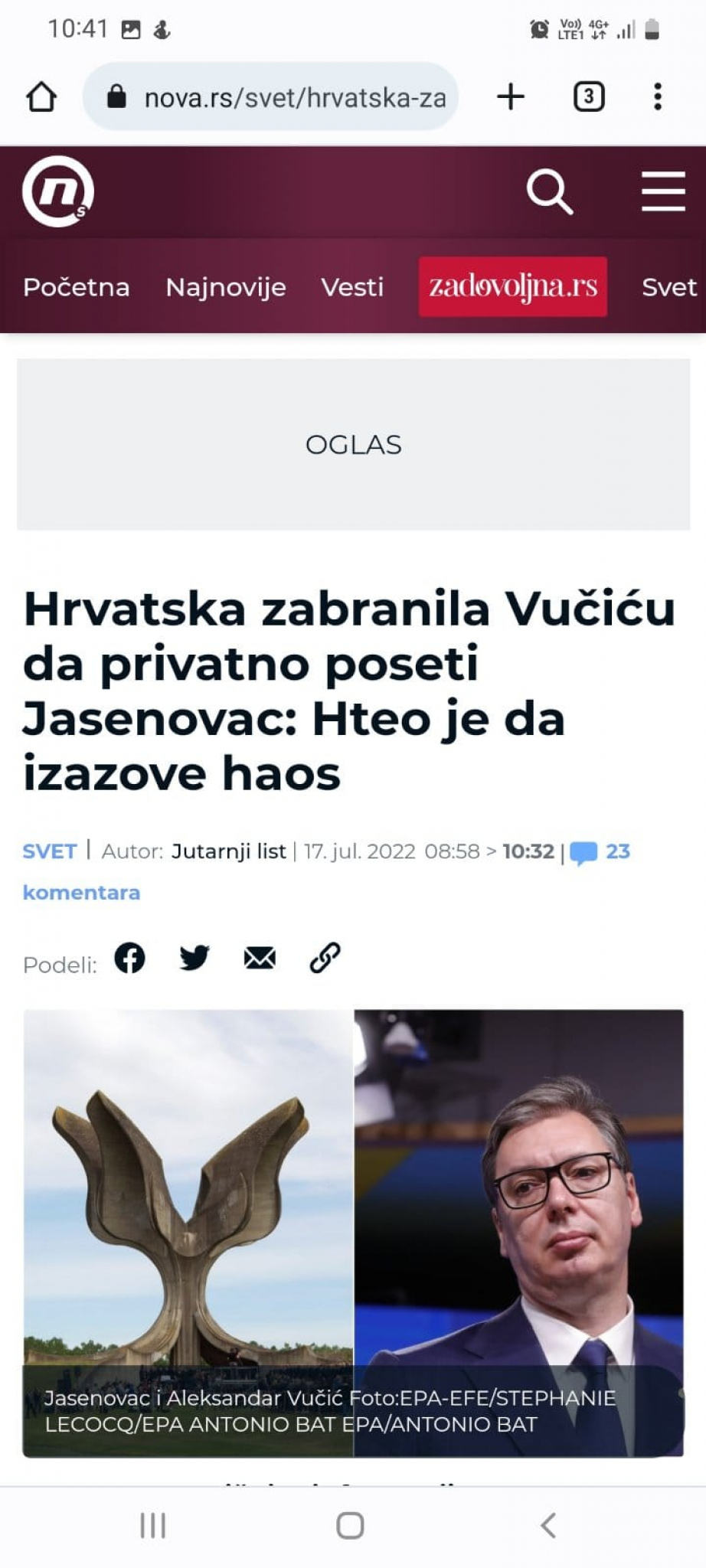 DNO DNA! Tajkunski mediji na strani ustaša! (FOTO)