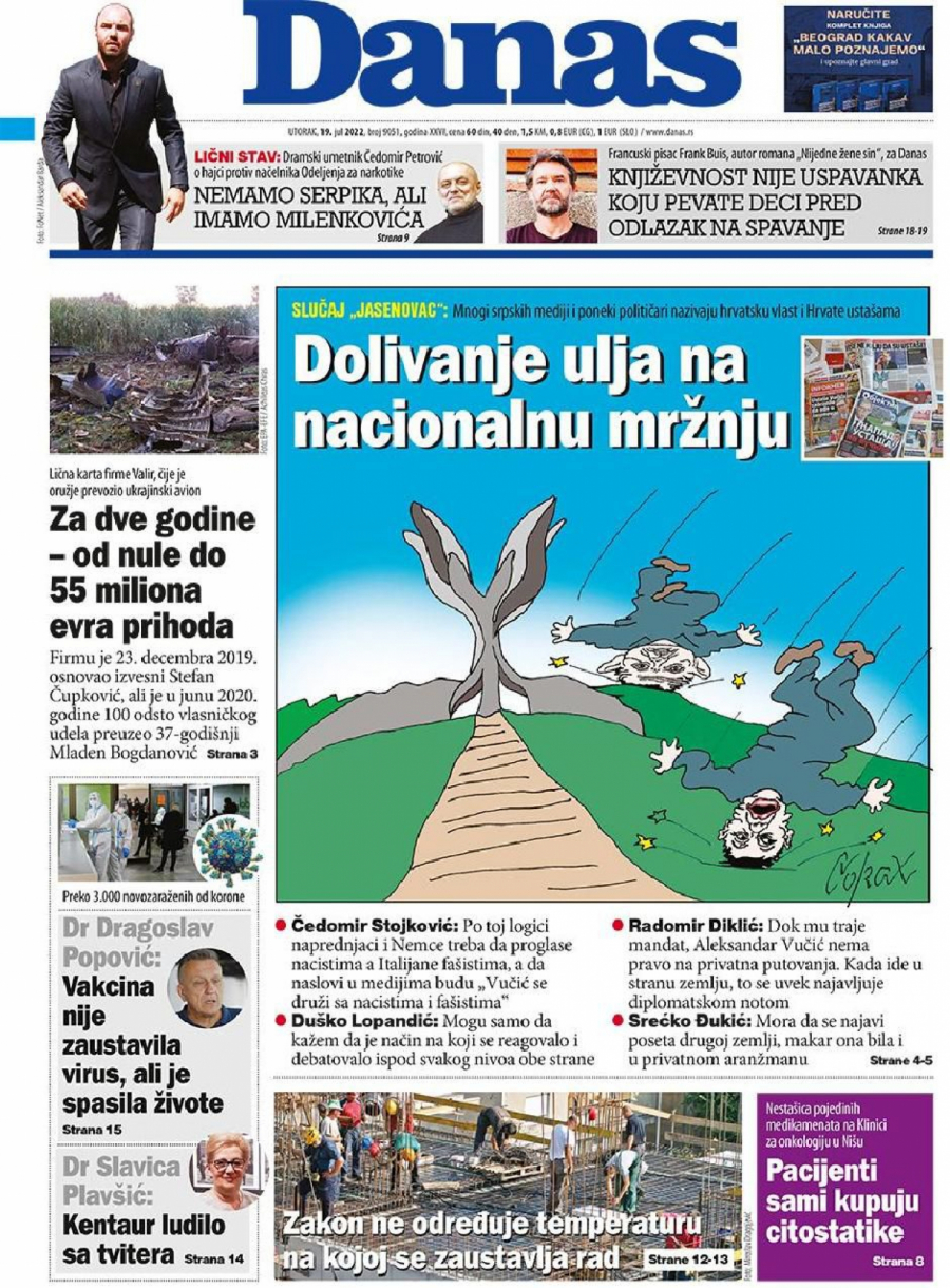 LJUDI, DA LI JE OVO NORMALNO? Tajkunski mediji i lažna srpska elita po svaku cenu žele da se dodvore ustašama! (FOTO)