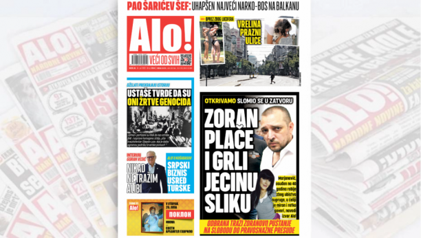 OTKRIVAMO: PRVI ZATVORSKI DANI POSLE PRESUDE Zoran plače i grli Jecinu sliku