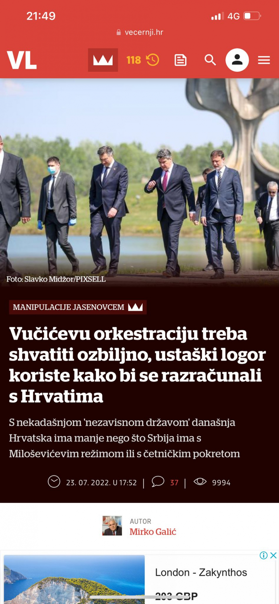 HRVATSKA DRŽAVA NIJE RASKRSTILA SA USTAŠTVOM! Hrvatski novinar hteo da udari na Vučića i Srbiju, ali mu se u jednoj rečenici omakla cela istina!