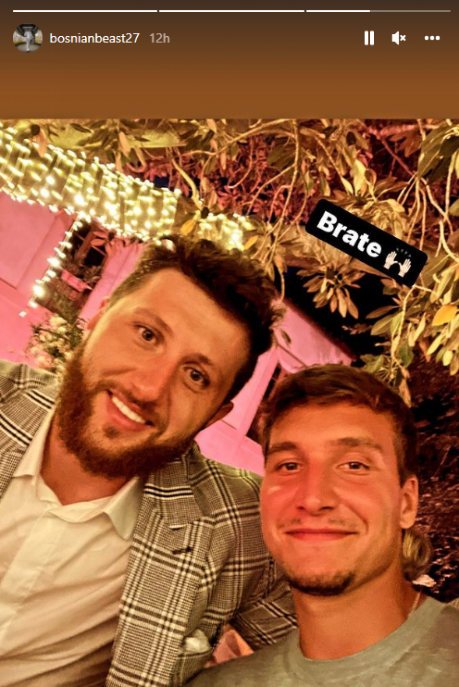 ONO KAD SE SRETNU SRBIN I BOSANAC Bogdanović sa Nurkićem uživao na venčanju NBA kolege (FOTO)