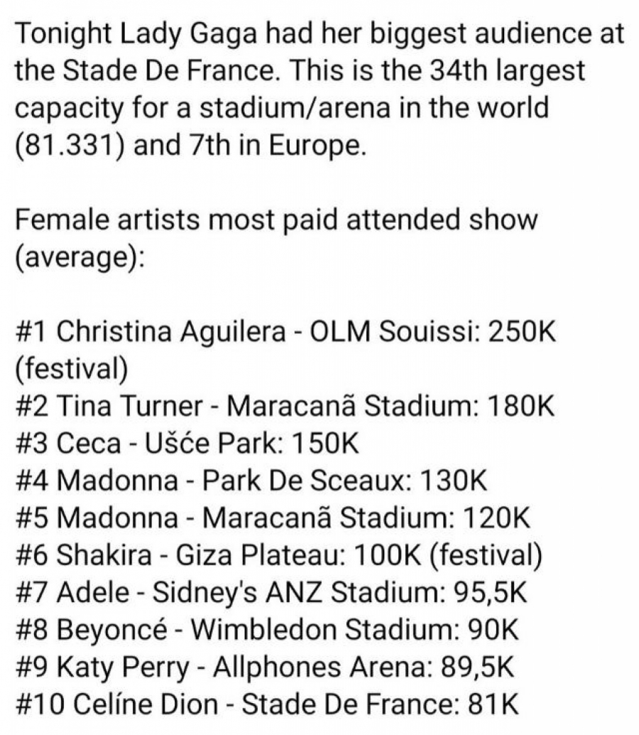 PONOSNA SAM ŠTO SAM BOLJA OD MADONE! Ceca za Alo! progovorila o svom plasmanu na listi  najposećenijih koncerata