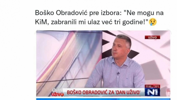 BOŠKO FOLIRANT Obradović sve radi da bi ućario koji politički poen, ne libi se da u tu svrhu zloupotrebi i Kosovo i Metohiju