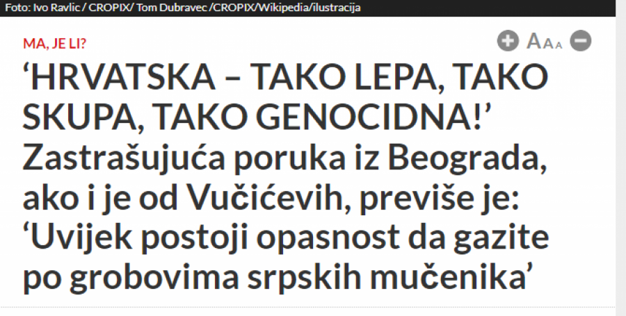 HRVATSKA - TAKO LIJEPA, A TAKO GENOCIDNA Ustaše zapenile 
