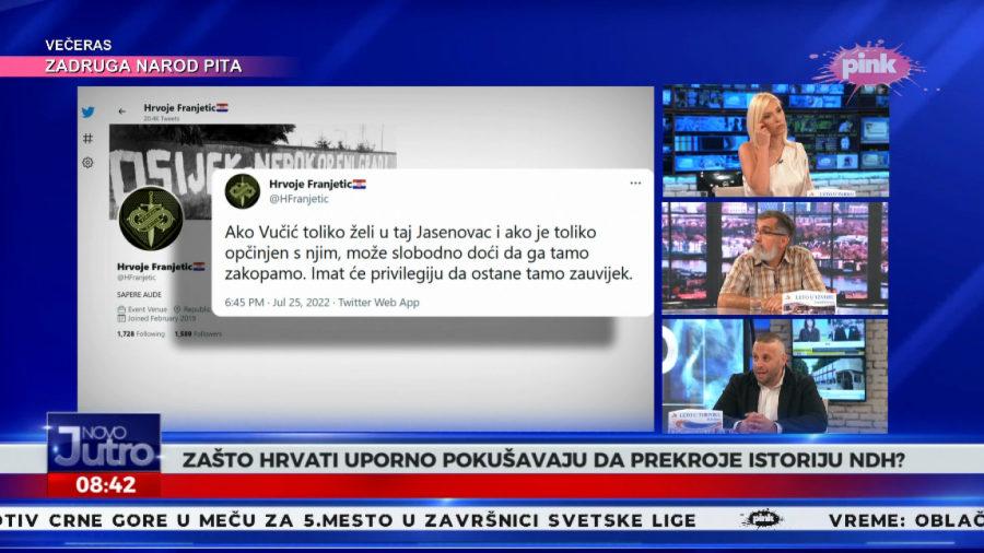 HRVATSKA JE NATOPLJENA SRPSKOM KRVLJU Šarić razbesneo ustaše: Ceo državni vrh mora u Jasenovac da traži oproštaj od Srba!
