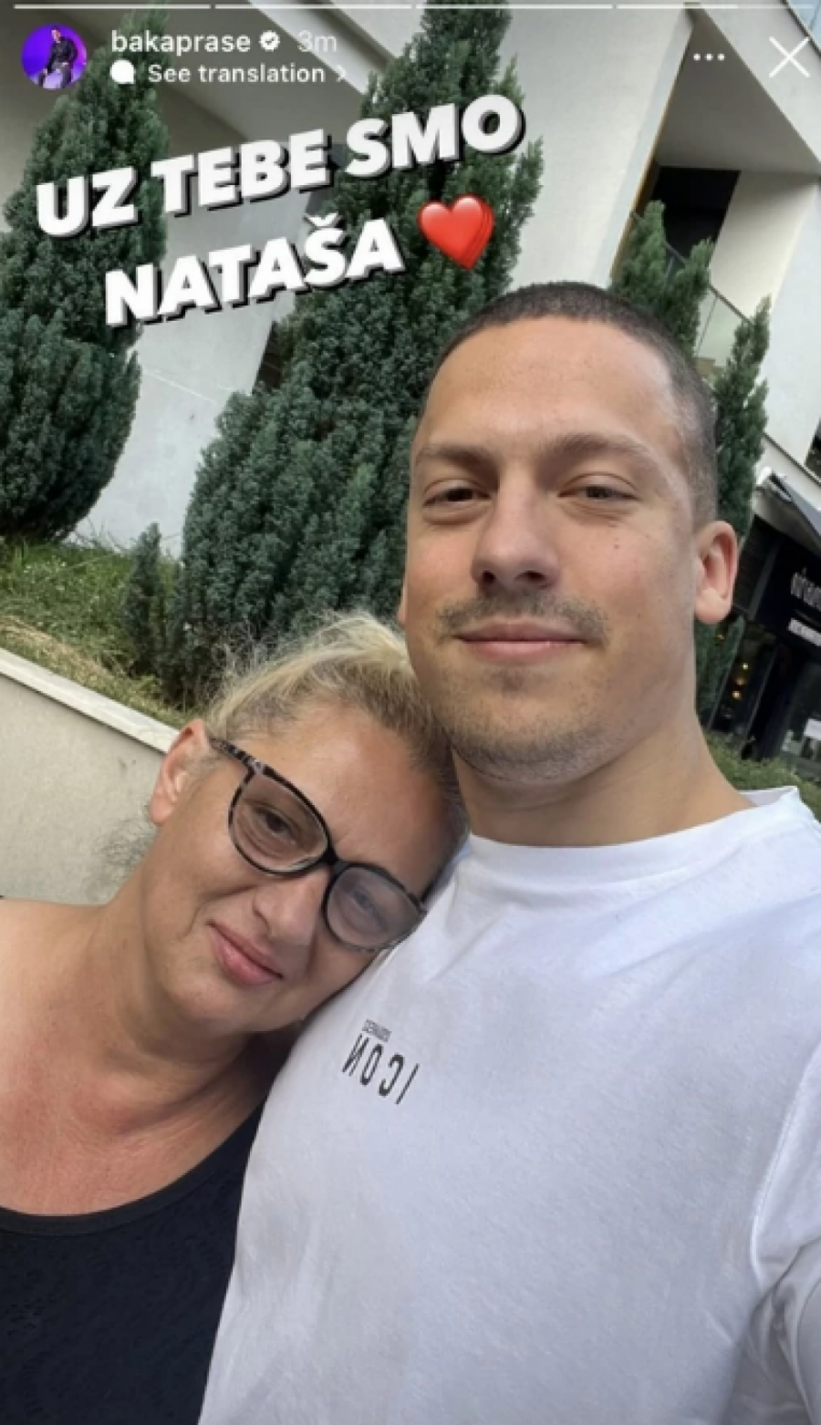 OPROSTILA MU JE SVE UVREDE Baka Prase u zagrljaju majke pokojne Kristine Kike Đukić, jutjuber poslao emotivnu poruku (FOTO)