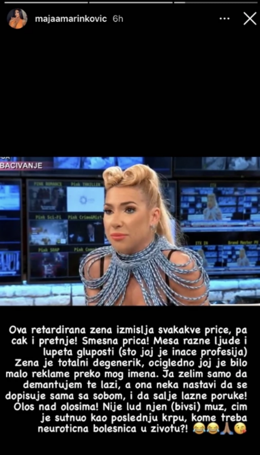 ŽENA JE DEGENERIK I RETARD, ŠUTNUO JE BIVŠI KAO KRPU! Maja Marinković udarila na Jovanu nakon što je rekla da starleti sledi razgovor sa policijom