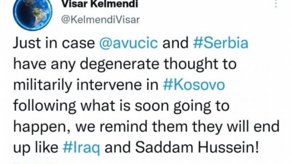 ALBANCI PRETE SRBIJI I VUČIĆU Proći ćete kao Irak i Sadam Husein