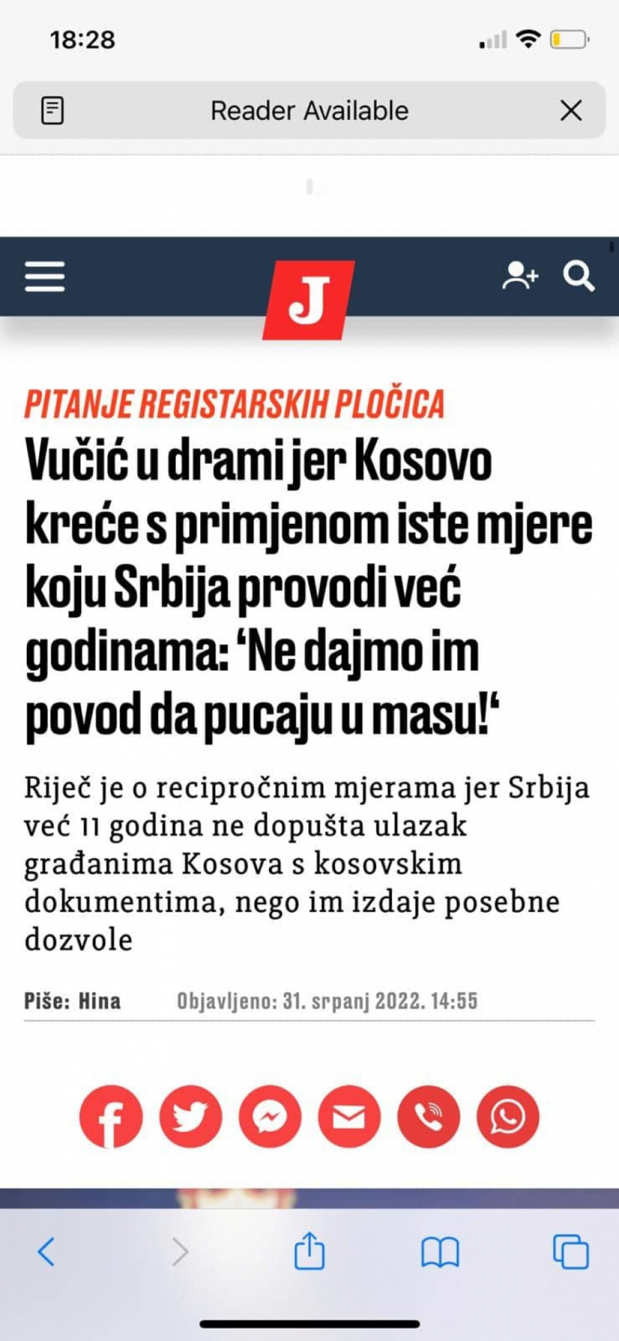 USTAŠE MASNO LAŽU Daju alibi Kurtijevom ludilu