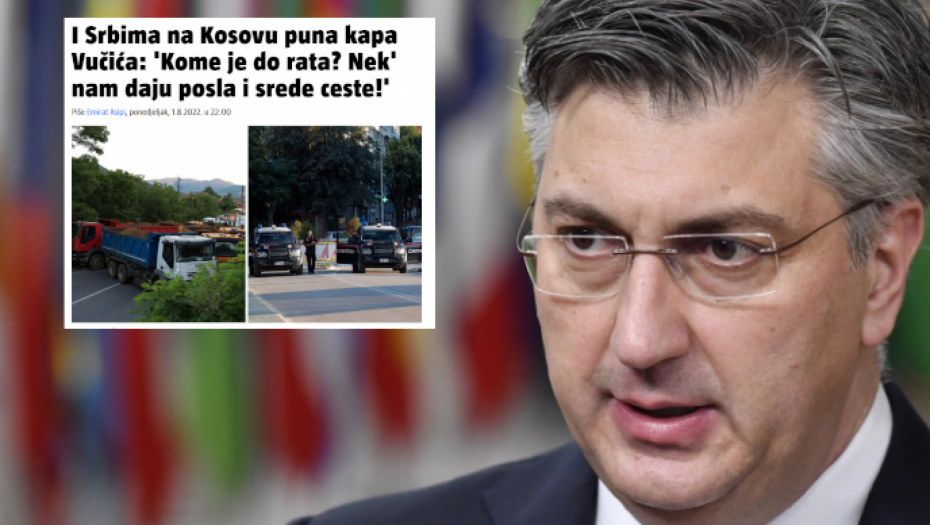 NASTAVLJA SE BOLESNA KAMPANJA Dežmekasti ustaša Plenković halucinira izjave sa Kosova
