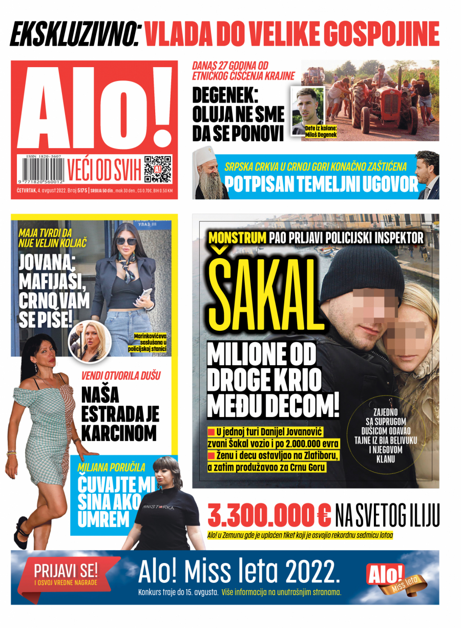 MONSTRUM! PAO PRLJAVI POLICIJSKI INSPEKTOR ŠAKAL Milione od droge krio među decom!