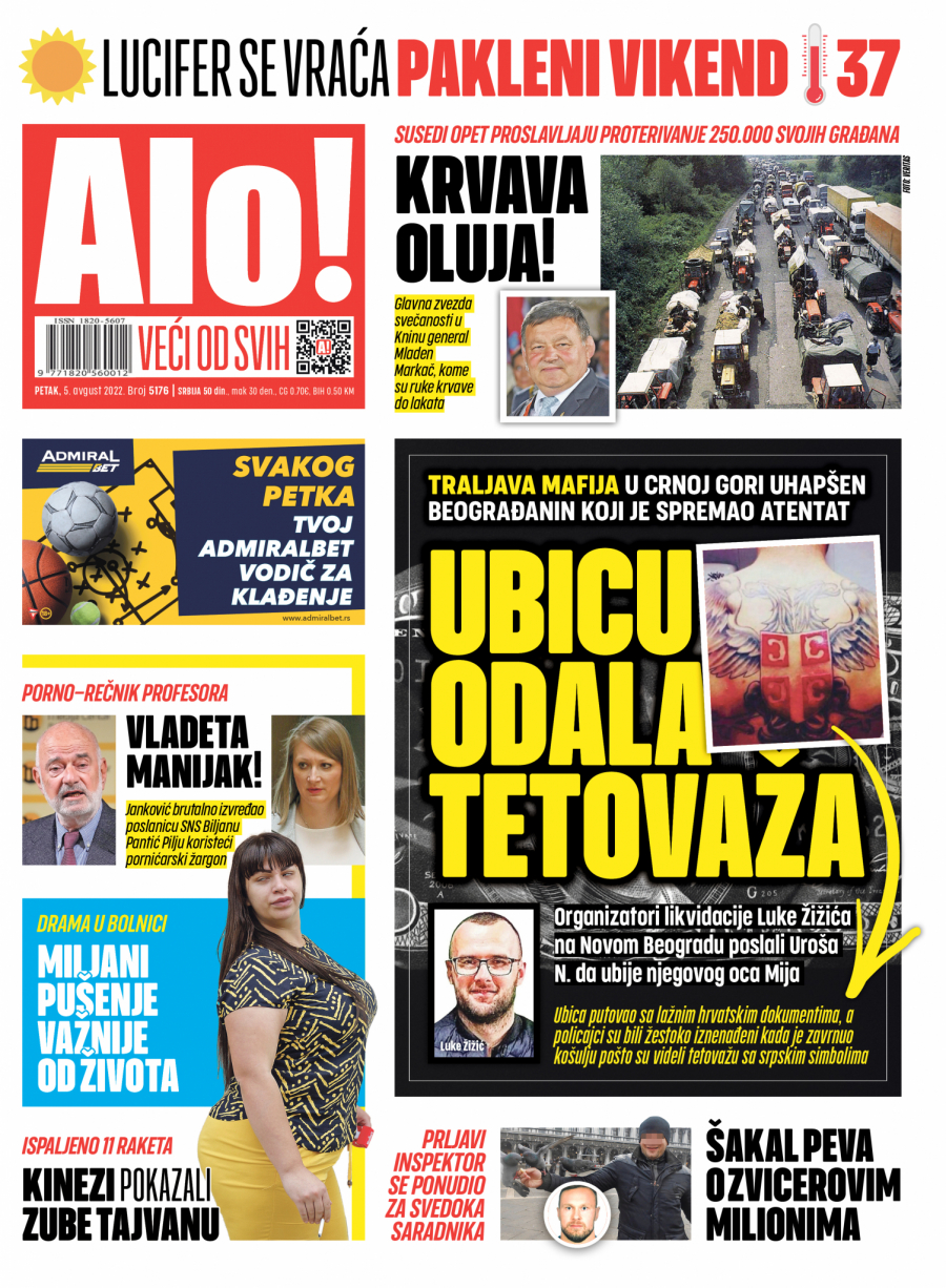 TRALJAVA MAFIJA U Crnoj Gori uhapšen Beograđanin koji je spremao ubistvo