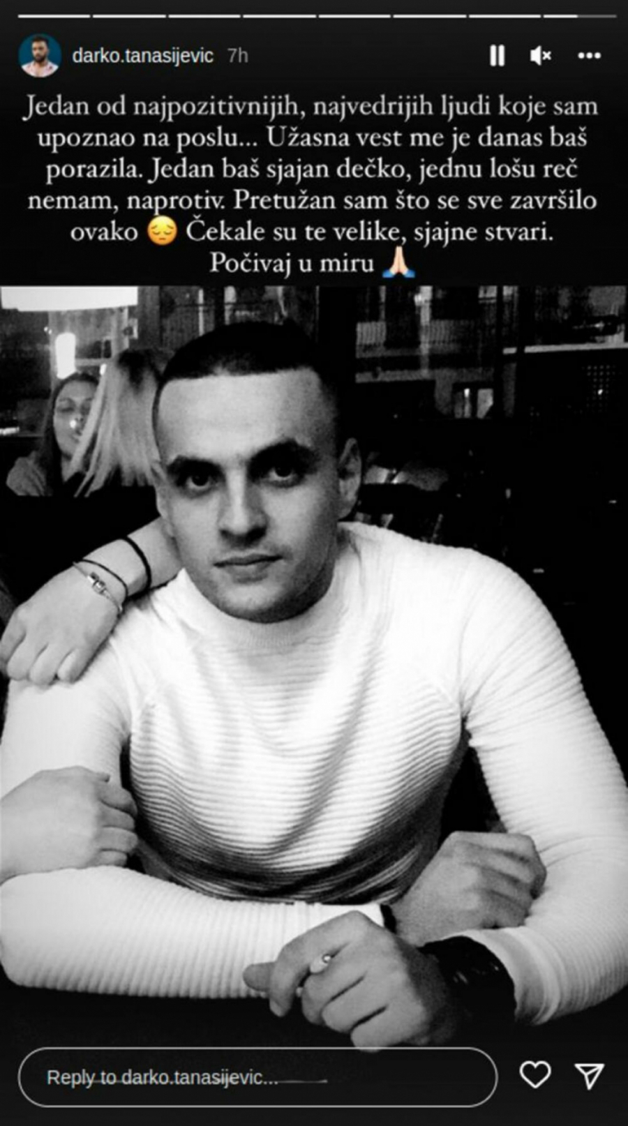 VELIKA TRAGEDIJA Voditelja Zadruge vest o smrti mladog kolege skroz dotukla: Čekale su te velike, sjajne stvari