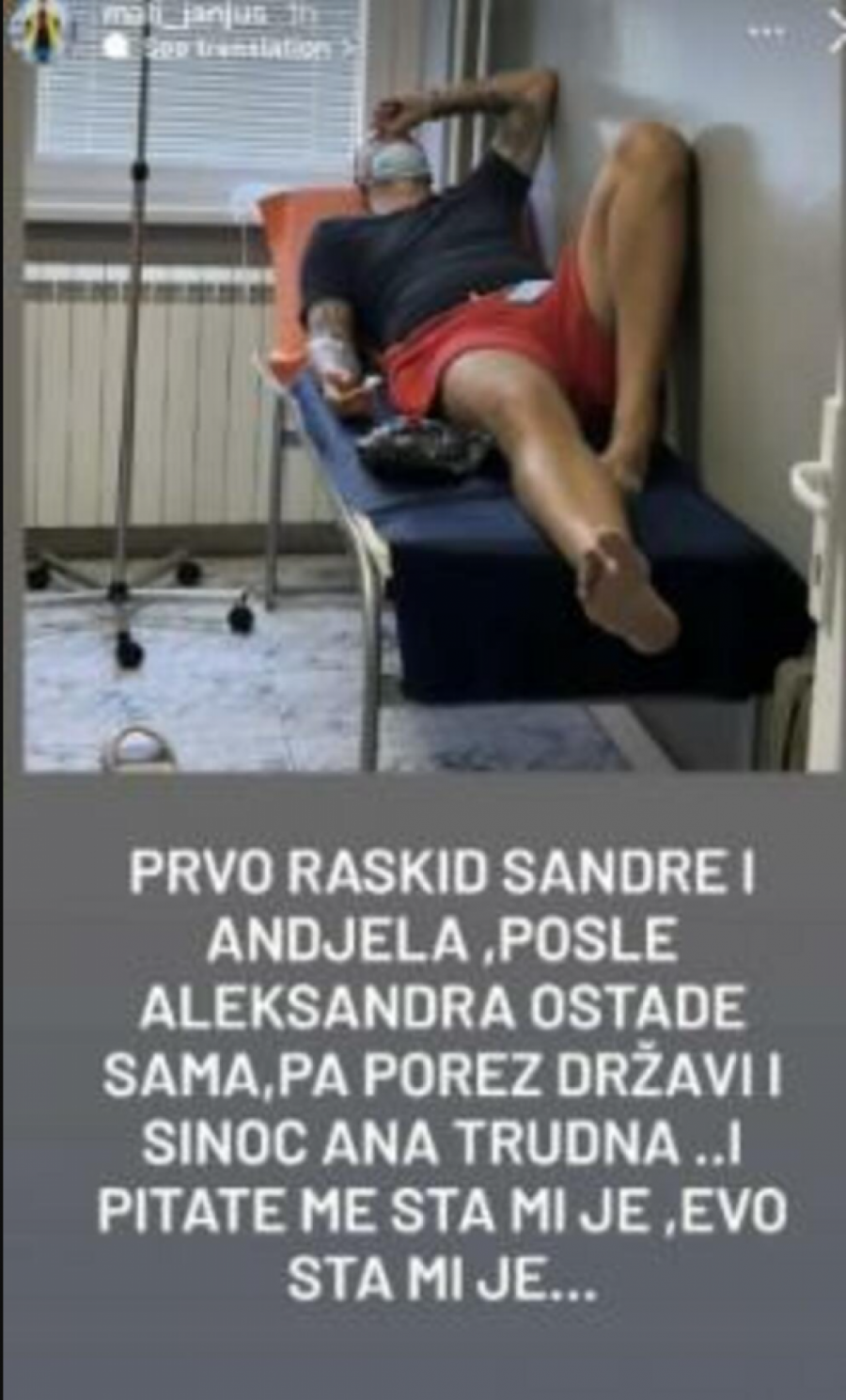 JANJUŠ ZAVRŠIO U BOLNICI ZBOG ANE KORAĆ! Kad je čuo da je trudna zadrugaru se slošilo, evo šta kaže na sve (FOTO)