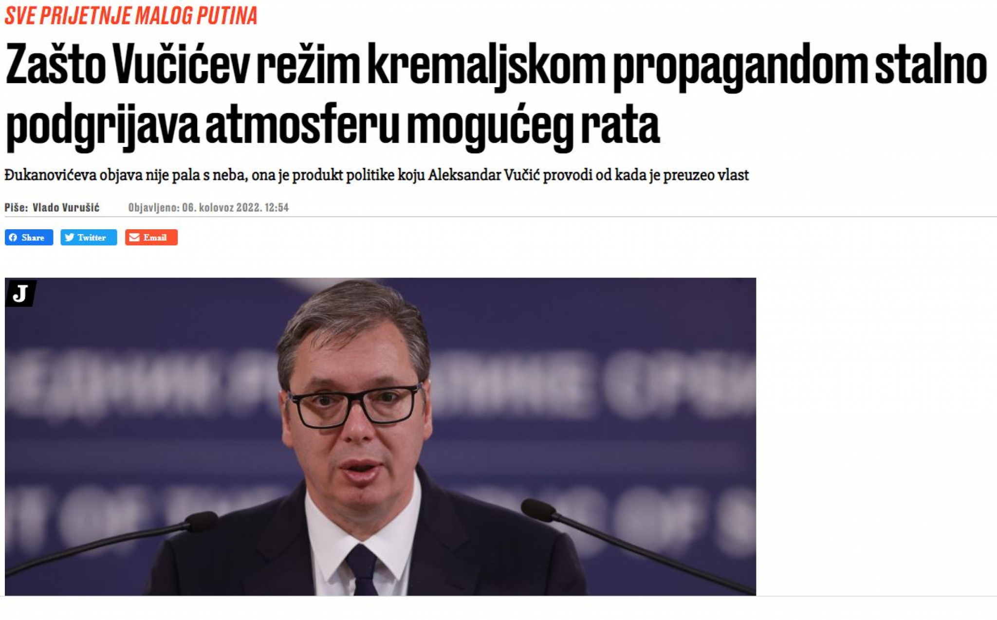 JEZIVI NAPADI NA VUČIĆA I SRBIJU Zašto ustaški režim Plenkovića jezivom propagandom nameće Hitlerove vrednosti?