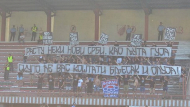 SKUPO ĆE VAS KOŠTATI BLJESAK I OLUJA Banjaluka ne zaboravlja: "Lešinari" moćnim transparentom podsetili na pogrom Srba