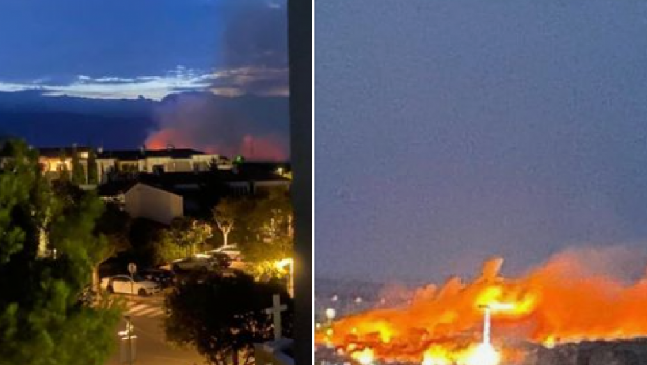 VELIKI POŽAR NA NAJPOZNATIJOJ PLAŽI U HRVATSKOJ Vatrogasci se bore sa vatrenom stihijom, podignuti i avioni (FOTO)