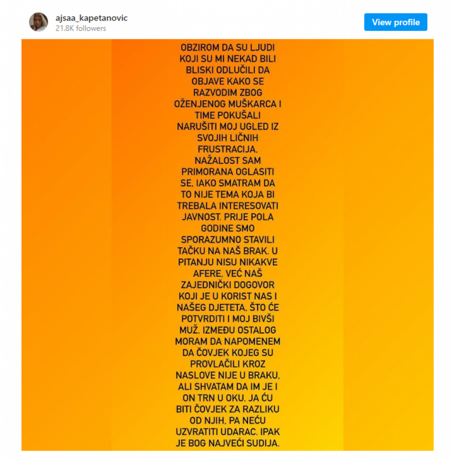 BOG JE NAJVEĆI SUDIJA Zvezda Granda stala na put spekulacijama da se razvodi zbog oženjenog klavijaturiste