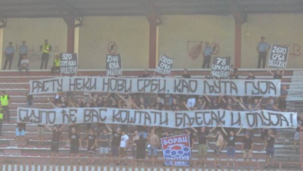 SKANDALOZNA ODLUKA FS BiH Borac iz Banjaluke kažnjen zbog podsećanja navijača na zločine počinjene u "Oluji"