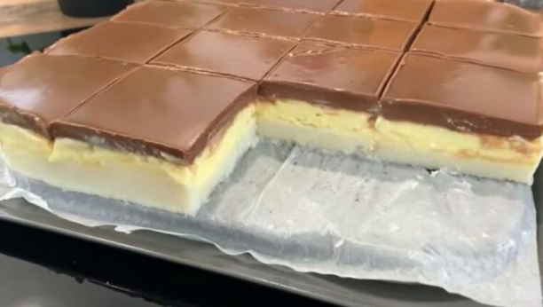 POSLASTICA DOSTOJNA KRALJA Kremasti kolač sa grizom bez pečenja