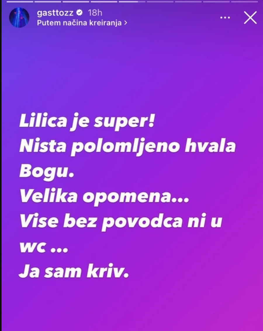 JA SAM KRIV! Gastoz se oglasio nakon što mu nepoznati vozač automobilom udario psa