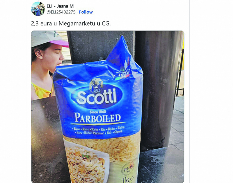 KAO ZLATO Na Tviteru se rasplamsala rasprava: Pa je’ l može pilav bez pirinča? Riža skuplja od 2 cela pileta!