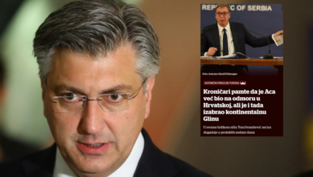 BEDNA USTAŠKA PISKARALA Poglavnik Plenković tera svoje tupane da budu duhoviti, nemaju argumente protiv Vučića (FOTO)