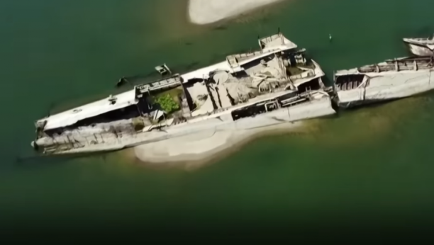 IZRONILA NACISTIČKA FLOTA Nestvaran prizor na Dunavu, pojavile se olupine brodova iz Drugog svetskog rata (FOTO/VIDEO)