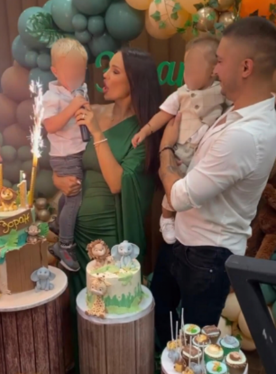 MALI ŽELJKO UZEO MIKROFON U RUKE Bojana i Šijan slave 1. rođendan sinu Zoranu, a ovaj video raznežio je mnoge (VIDEO)