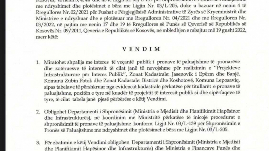 KURTIJEVA PRLJAVA PODVALA! Aljbin potpisao odluku kojom direktno krši Briselski sporazum!