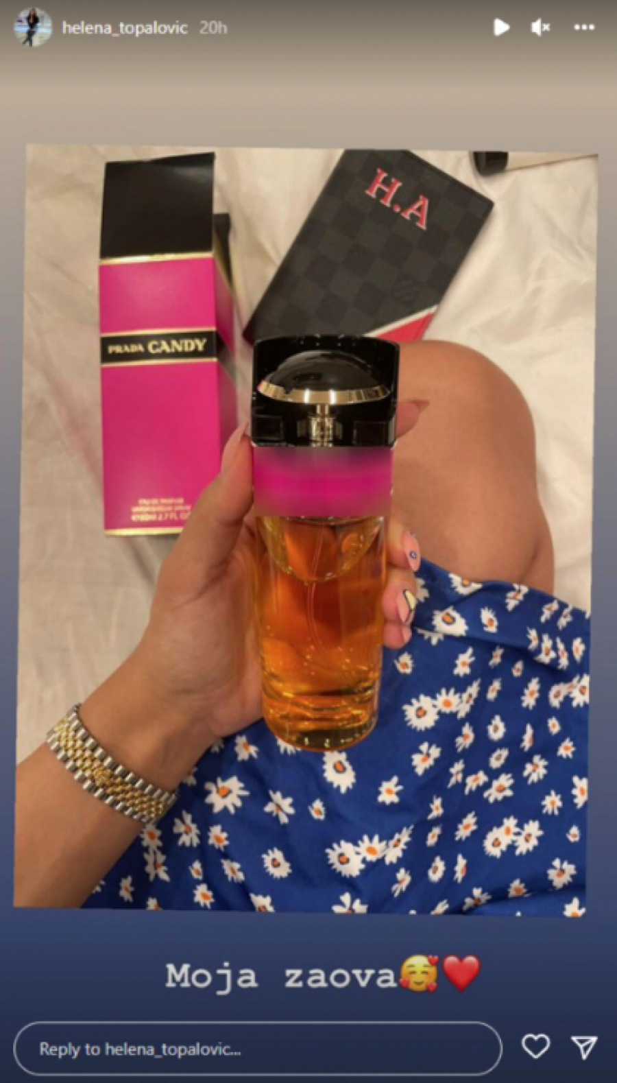 TOPALKOVA ĆERKA SE HVALI LUKSUZOM Helena krije muža od očiju javnosti, a sad dobila roleks i skupoceni parfem