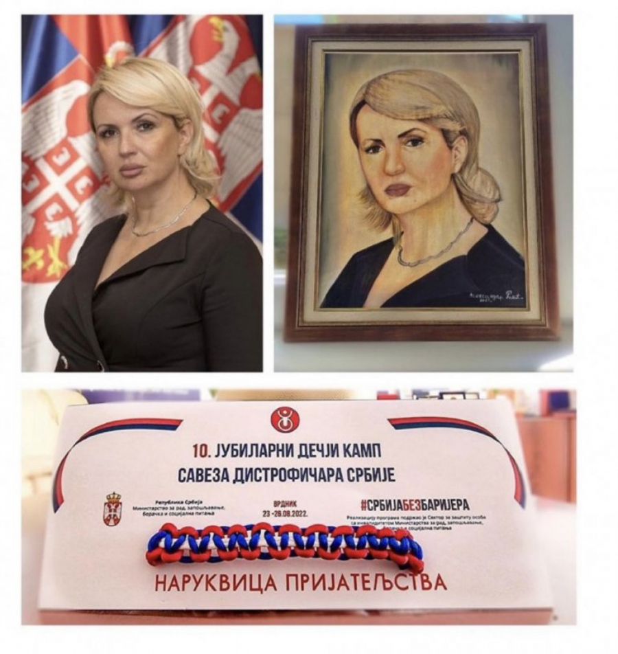 SPECIJALAN POKLON ZA DARIJU KISIĆ Ministarka nije ostala ravnodušna, emotivnom porukom iskazala zahvalnost (FOTO)