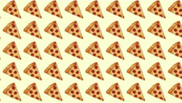 MOŽETE LI NA KRAJU RADNOG DANA DA REŠITE ZAGONETKU?  Pronađite parče pice kojem nedostaje salama