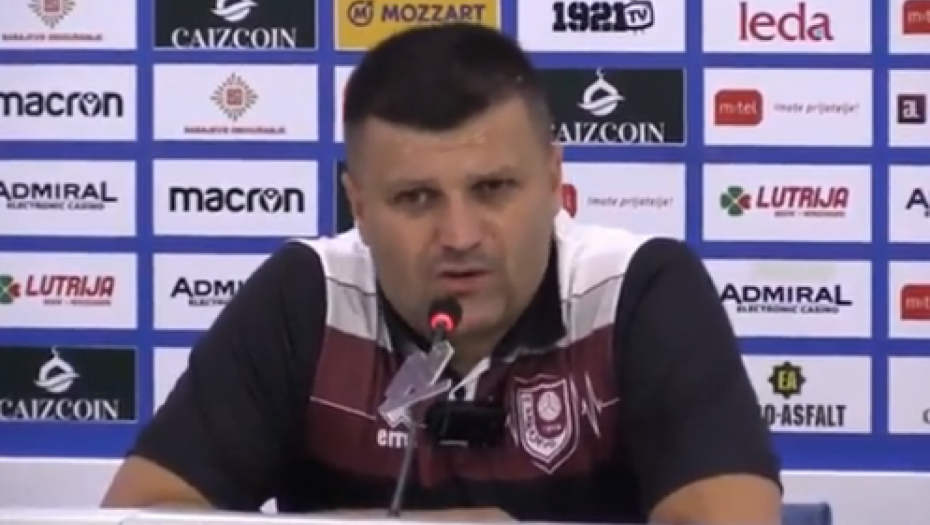 TRENER SARAJEVA POBESNEO Mi smo izopačeno društvo (VIDEO)