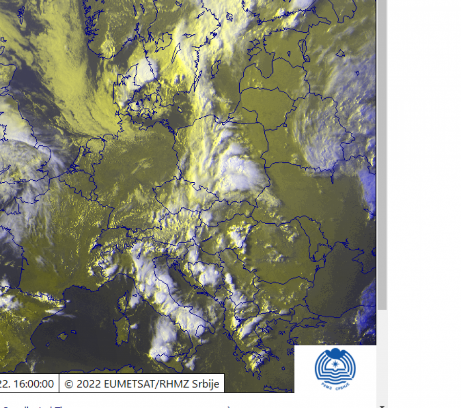 NAJNOVIJE UPOZORENJE NA NEVREME IZ RHMZ Pljuskovi se kreću ka Beogradu, oblaci jure i ovim delovima zemlje  (FOTO)