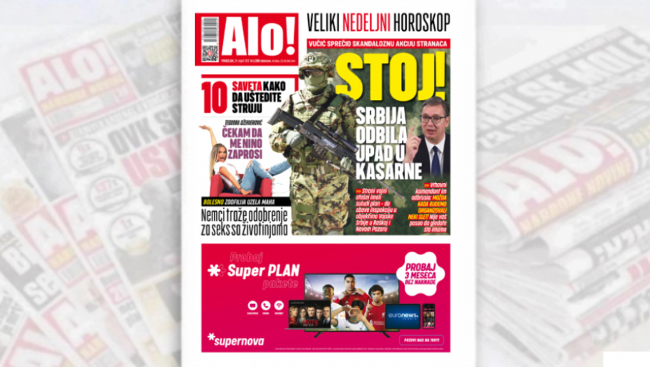 ODLUČNO! VUČIĆ SPREČIO SKANDALOZNU AKCIJU STRANACA Stoj! Srbija odbila upad u kasarne