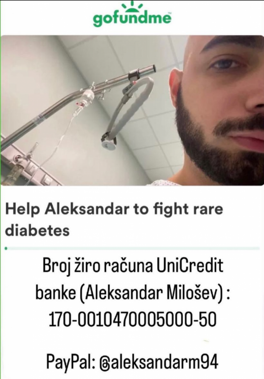 Boluje od retkog oblika dijabetesa koji dovodi do paralize: Pomozite Aleksandru da prikupi novac za lečenje u Francuskoj