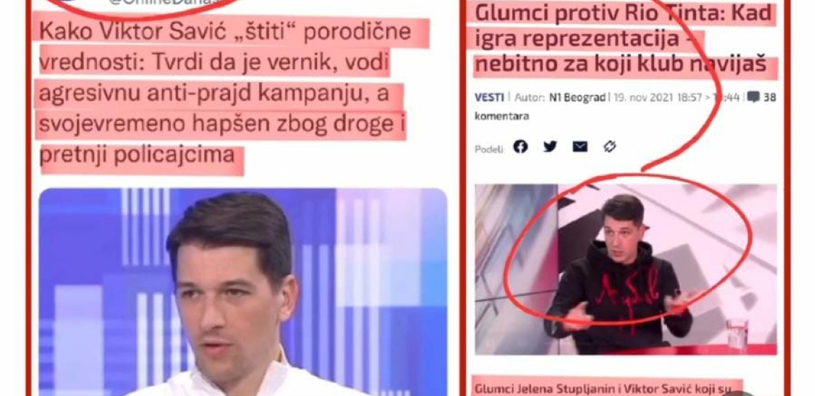 TAJKUNSKI MEDIJI JOŠ JEDNOM POKAZALI KOLIKI SU LICEMERI Viktor Savić izneo stav povodom prajda koji im se ne sviđa pa uvredama zasuli popularnog glumca