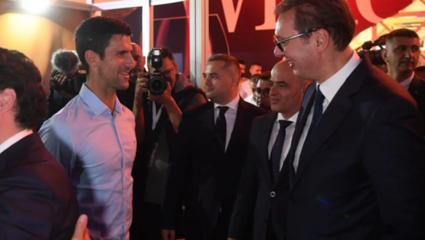 NISAM NAVIKAO DA PIJEM Urnebesan razgovor predsednika Vučića i Novaka Đokovića (FOTO+VIDEO)