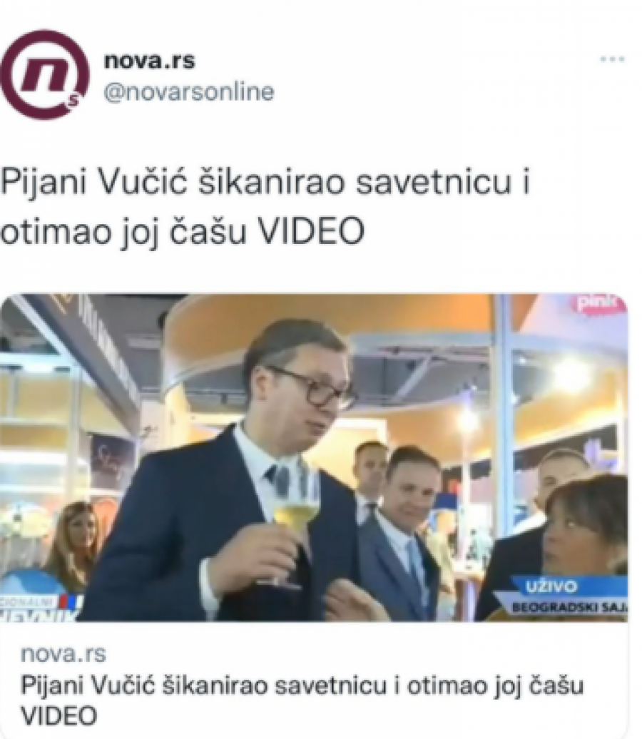 DNO TAJKUNSKIH MEDIJA Hajka na Vučića: Sigurno je pijan kad se raduje uspehu Srbije!